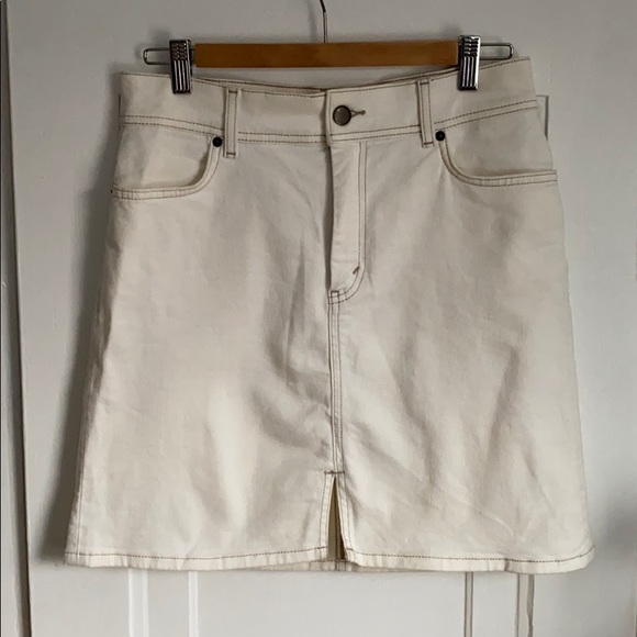 & Other Stories White Denim Skirt Size 29 - Picture 3 of 12